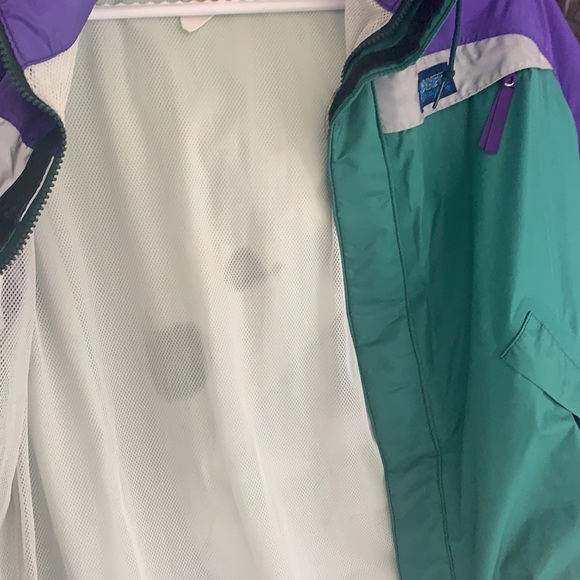 Vintage Banff Goretex green and purple running jacket sz M - Picture 12 of 13